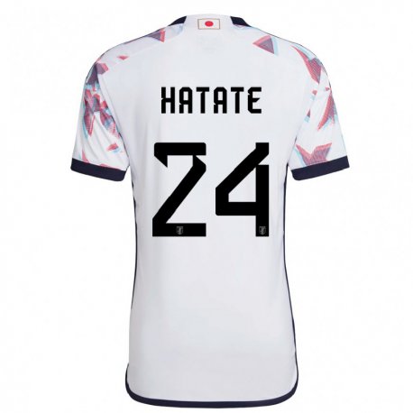 Kandiny Uomo Maglia Giappone Reo Hatate #24 Bianco Kit Gara Away 22-24 Maglietta