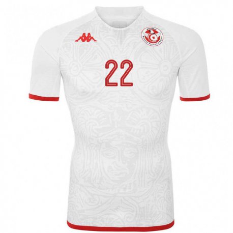 Kandiny Hombre Camiseta Túnez Bechir Ben Said #22 Blanco 2ª Equipación 22-24 La Camisa México