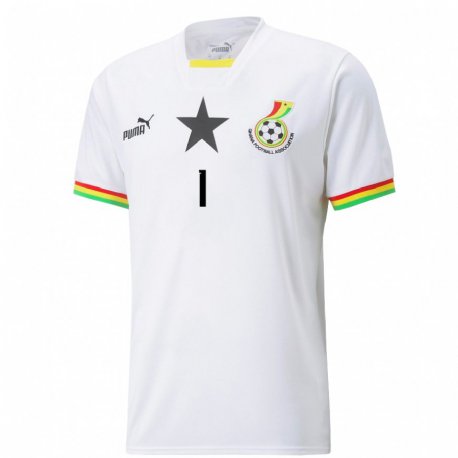 Kandiny Dames Ghanees Richard Ofori #1 Wit Thuisshirt Thuistenue 22-24 T-shirt België