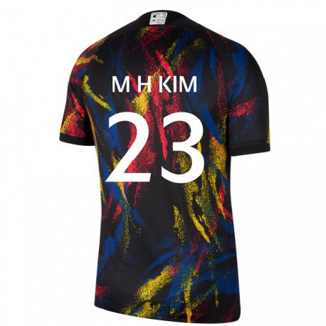 Kandiny Donna Maglia Corea Del Sud Moon-hwan Kim #23 Multicolore Kit Gara Away 22-24 Maglietta