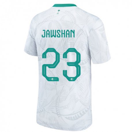 Kandiny Kinderen Saoedi-arabisch Yazeed Jawshan #23 Wit Thuisshirt Thuistenue 22-24 T-shirt