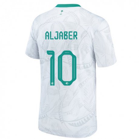 Kandiny Bambino Maglia Arabia Saudita Yassen Aljaber #10 Bianco Kit Gara Home 22-24 Maglietta