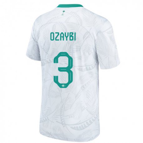 Kandiny Bambino Maglia Arabia Saudita Raed Ozaybi #3 Bianco Kit Gara Home 22-24 Maglietta