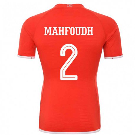 Kandiny Kinderen Tunesisch Dhikra Mahfoudh #2 Rood Thuisshirt Thuistenue 22-24 T-shirt België