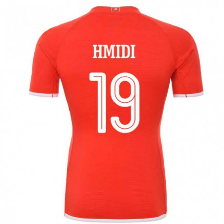 Kandiny Kinderen Tunesisch Baraket Hmidi #19 Rood Thuisshirt Thuistenue 22-24 T-shirt België