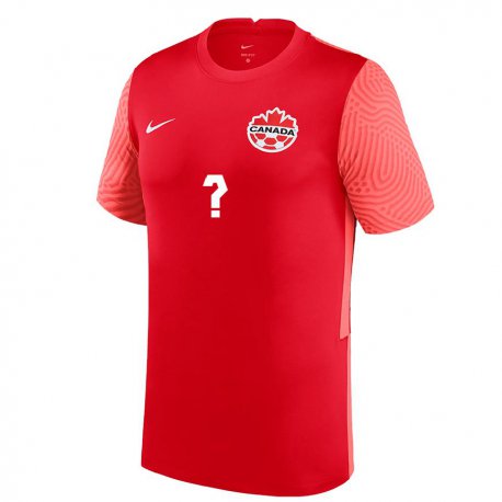 Kandiny Niño Camiseta Canadá Luca Koleosho #0 Rojo 1ª Equipación 22-24 La Camisa