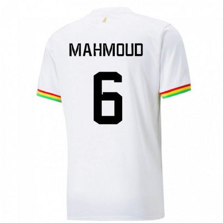 Kandiny Niño Camiseta Ghana Mohaison Mahmoud #6 Blanco 1ª Equipación 22-24 La Camisa