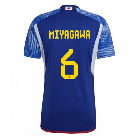 Kandiny Niño Camiseta Japón Asato Miyagawa #6 Azul Real 1ª Equipación 22-24 La Camisa