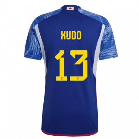 Kandiny Niño Camiseta Japón Kota Kudo #13 Azul Real 1ª Equipación 22-24 La Camisa