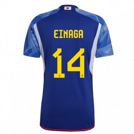 Kandiny Niño Camiseta Japón Takatora Einaga #14 Azul Real 1ª Equipación 22-24 La Camisa