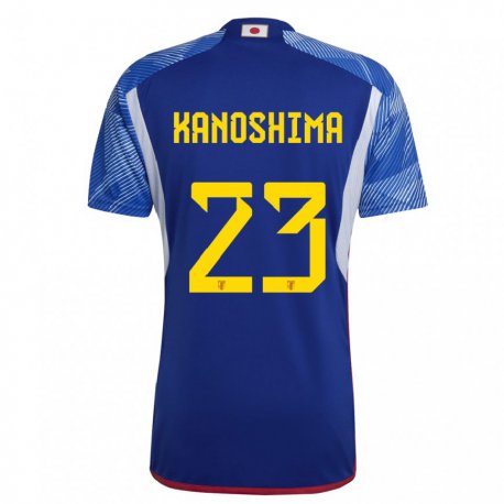 Kandiny Kinderen Japans Yu Kanoshima #23 Koningsblauw Thuisshirt Thuistenue 22-24 T-shirt