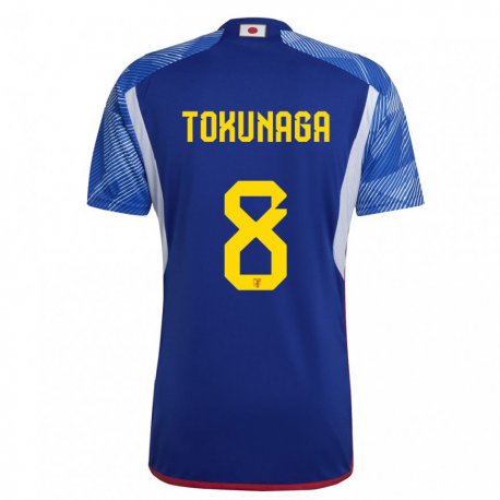 Kandiny Kinder Japanische Ryo Tokunaga #8 Königsblau Heimtrikot Trikot 22-24 T-shirt Österreich