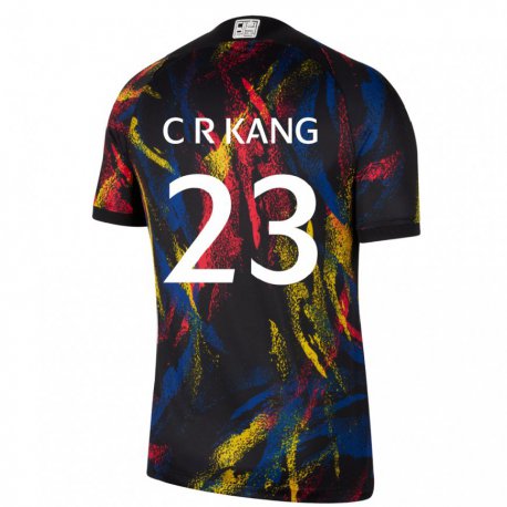 Kandiny Bambino Maglia Corea Del Sud Kang Chae Rim #23 Multicolore Kit Gara Away 22-24 Maglietta