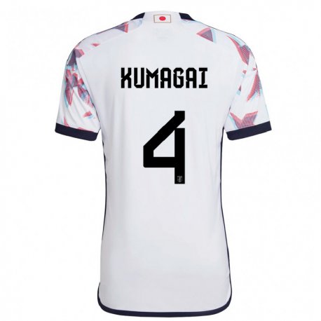 Kandiny Bambino Maglia Giappone Saki Kumagai #4 Bianco Kit Gara Away 22-24 Maglietta