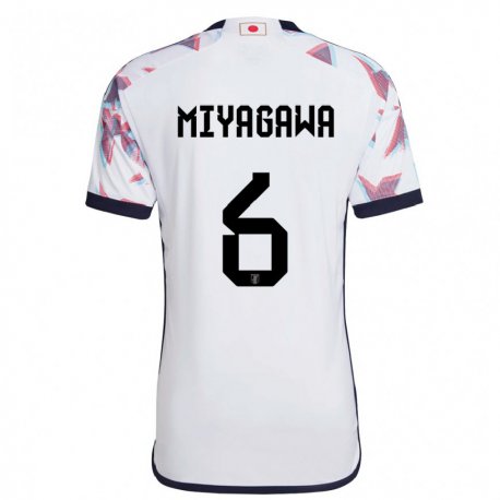 Kandiny Bambino Maglia Giappone Asato Miyagawa #6 Bianco Kit Gara Away 22-24 Maglietta