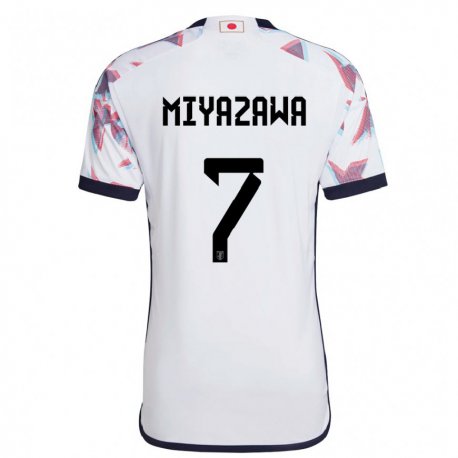 Kandiny Niño Camiseta Japón Hinata Miyazawa #7 Blanco 2ª Equipación 22-24 La Camisa