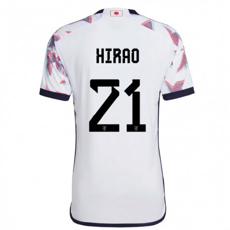 Kandiny Bambino Maglia Giappone Chika Hirao #21 Bianco Kit Gara Away 22-24 Maglietta