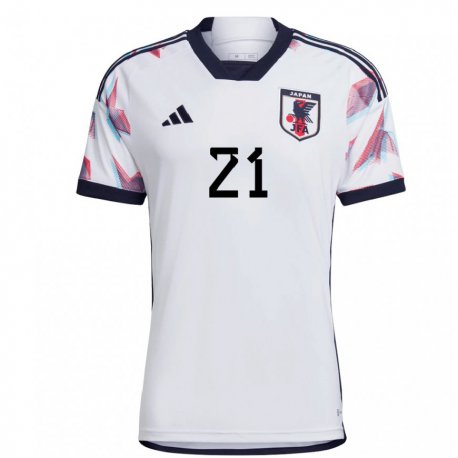 Kandiny Niño Camiseta Japón Chika Hirao #21 Blanco 2ª Equipación 22-24 La Camisa