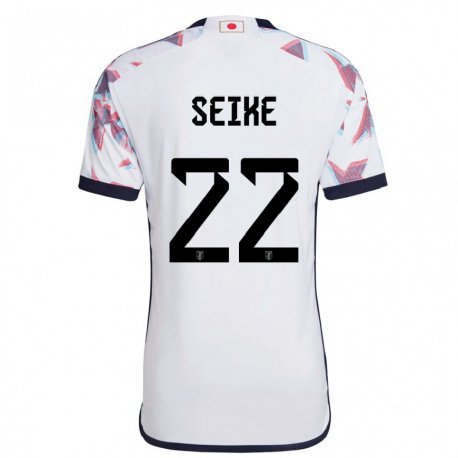 Kandiny Bambino Maglia Giappone Kiko Seike #22 Bianco Kit Gara Away 22-24 Maglietta