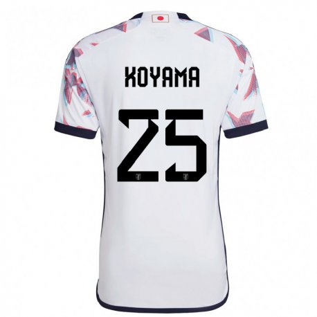 Kandiny Niño Camiseta Japón Shinomi Koyama #25 Blanco 2ª Equipación 22-24 La Camisa