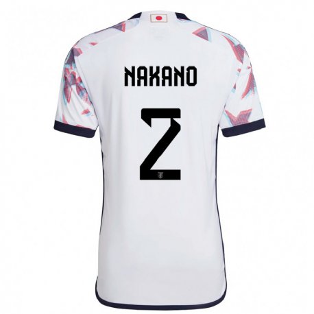 Kandiny Bambino Maglia Giappone Shinya Nakano #2 Bianco Kit Gara Away 22-24 Maglietta