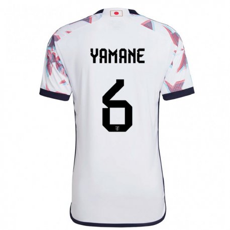 Kandiny Bambino Maglia Giappone Riku Yamane #6 Bianco Kit Gara Away 22-24 Maglietta