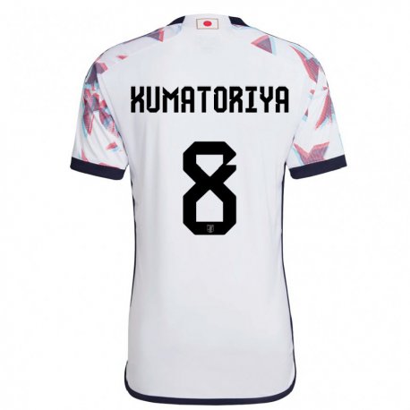 Kandiny Bambino Maglia Giappone Issei Kumatoriya #8 Bianco Kit Gara Away 22-24 Maglietta