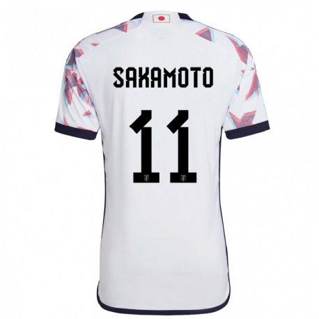 Kandiny Kinder Japanische Isa Sakamoto #11 Weiß Auswärtstrikot Trikot 22-24 T-shirt Österreich