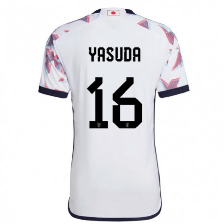 Kandiny Niño Camiseta Japón Kenshin Yasuda #16 Blanco 2ª Equipación 22-24 La Camisa