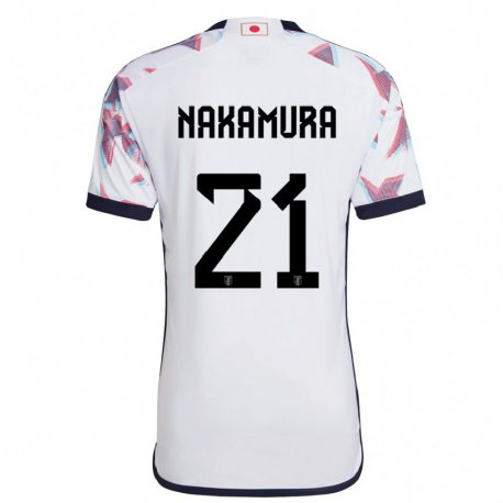 Kandiny Niño Camiseta Japón Jiro Nakamura #21 Blanco 2ª Equipación 22-24 La Camisa