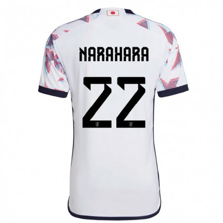 Kandiny Kinder Japanische Yoshiki Narahara #22 Weiß Auswärtstrikot Trikot 22-24 T-shirt Österreich