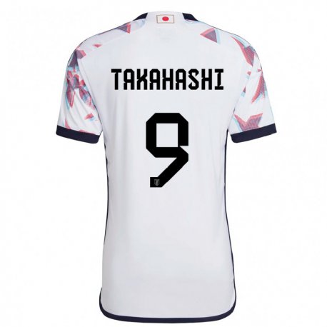 Kandiny Bambino Maglia Giappone Hikaru Takahashi #9 Bianco Kit Gara Away 22-24 Maglietta