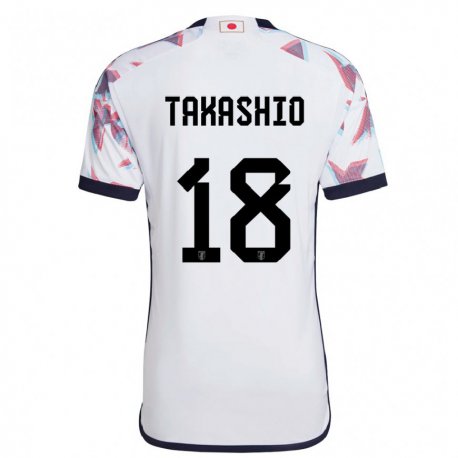 Kandiny Niño Camiseta Japón Hayase Takashio #18 Blanco 2ª Equipación 22-24 La Camisa