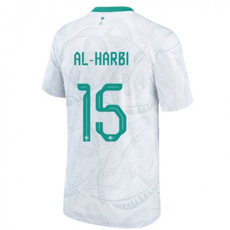 Kandiny Heren Saoedi-arabisch Mashael Al Harbi #15 Wit Thuisshirt Thuistenue 22-24 T-shirt België