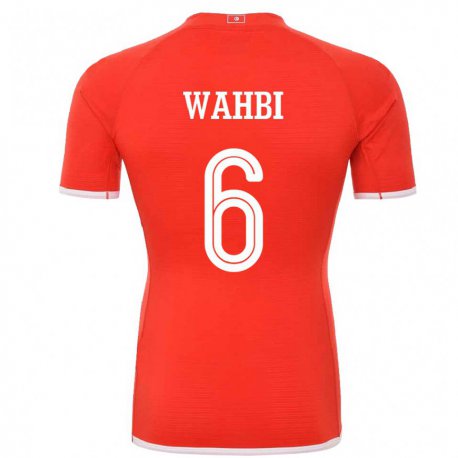 Kandiny Heren Tunesisch Gaith Wahbi #6 Rood Thuisshirt Thuistenue 22-24 T-shirt België