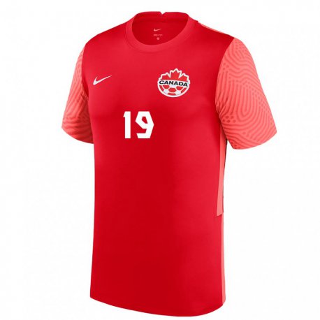 Kandiny Heren Canadees Adriana Leon #19 Rood Thuisshirt Thuistenue 22-24 T-shirt België