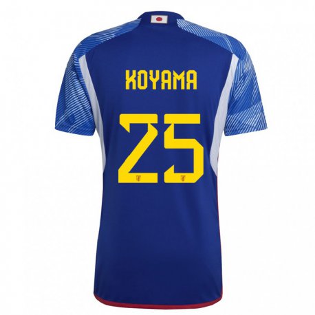 Kandiny Heren Japans Shinomi Koyama #25 Koningsblauw Thuisshirt Thuistenue 22-24 T-shirt