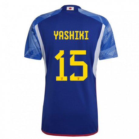 Kandiny Heren Japans Yusei Yashiki #15 Koningsblauw Thuisshirt Thuistenue 22-24 T-shirt