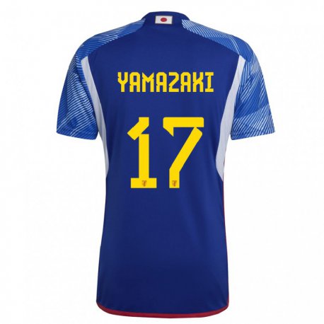 Kandiny Uomo Maglia Giappone Taishin Yamazaki #17 Blu Reale Kit Gara Home 22-24 Maglietta