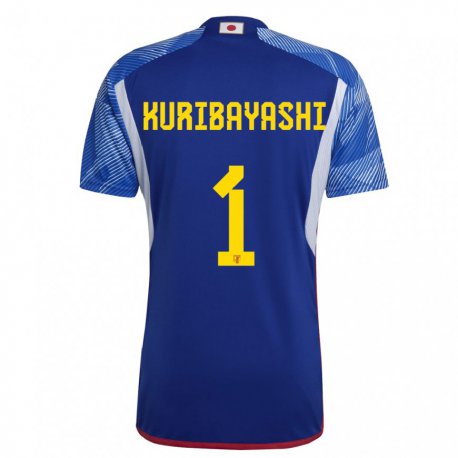 Kandiny Heren Japans Hayato Kuribayashi #1 Koningsblauw Thuisshirt Thuistenue 22-24 T-shirt