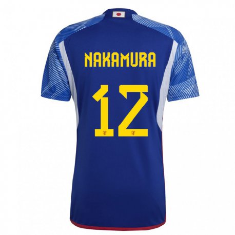 Kandiny Heren Japans Keisuke Nakamura #12 Koningsblauw Thuisshirt Thuistenue 22-24 T-shirt