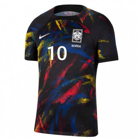 Kandiny Uomo Maglia Corea Del Sud Bae Joon Ho #10 Multicolore Kit Gara Away 22-24 Maglietta