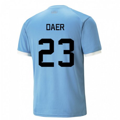 Kandiny Mujer Camiseta Uruguay Zulma Daer #23 Azul 1ª Equipación 22-24 La Camisa