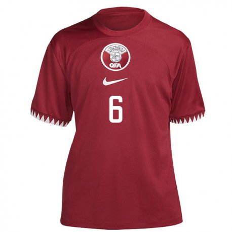 Kandiny Dames Qatarees Reem Al Naemi #6 Kastanjebruin Thuisshirt Thuistenue 22-24 T-shirt België