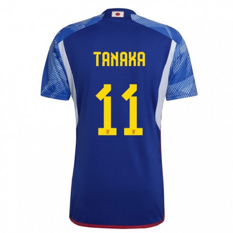 Kandiny Dames Japans Mina Tanaka #11 Koningsblauw Thuisshirt Thuistenue 22-24 T-shirt