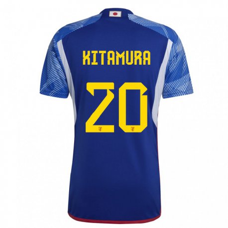 Kandiny Dames Japans Nanami Kitamura #20 Koningsblauw Thuisshirt Thuistenue 22-24 T-shirt