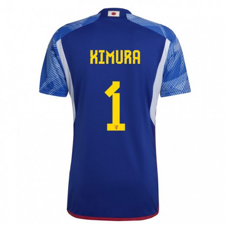 Kandiny Dames Japans Ryoya Kimura #1 Koningsblauw Thuisshirt Thuistenue 22-24 T-shirt