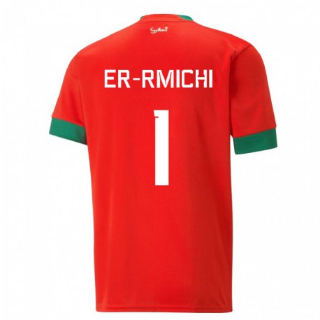 Kandiny Damen Marokkanische Khadija Er Rmichi #1 Rot Heimtrikot Trikot 22-24 T-shirt Österreich