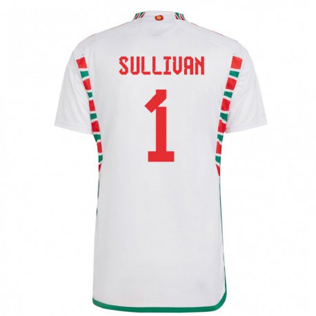 Kandiny Dames Welsh Laura O Sullivan #1 Wit Uitshirt Uittenue 22-24 T-shirt