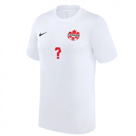 Kandiny Donna Maglia Canada Luca Koleosho #0 Bianco Kit Gara Away 22-24 Maglietta